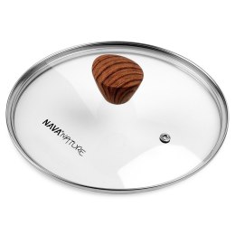 Pokrywka szklana uniwersalna do garnka patelni NATURE 20cm NAVA 10-144-151