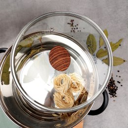 Pokrywka szklana uniwersalna do garnka patelni NATURE 24cm NAVA 10-144-152