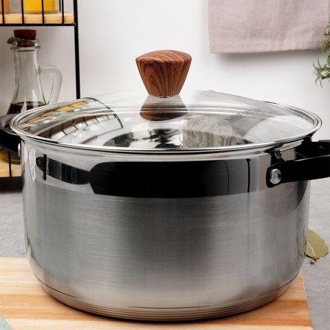 Pokrywka szklana uniwersalna do garnka patelni NATURE 24cm NAVA 10-144-152