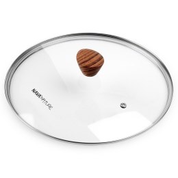 Pokrywka szklana uniwersalna do garnka patelni NATURE 28cm NAVA 10-144-154