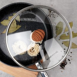 Pokrywka szklana uniwersalna do garnka patelni NATURE 28cm NAVA 10-144-154