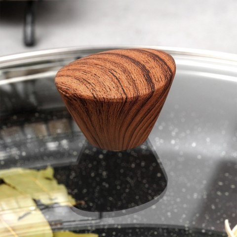 Pokrywka szklana uniwersalna do garnka patelni NATURE 28cm NAVA 10-144-154