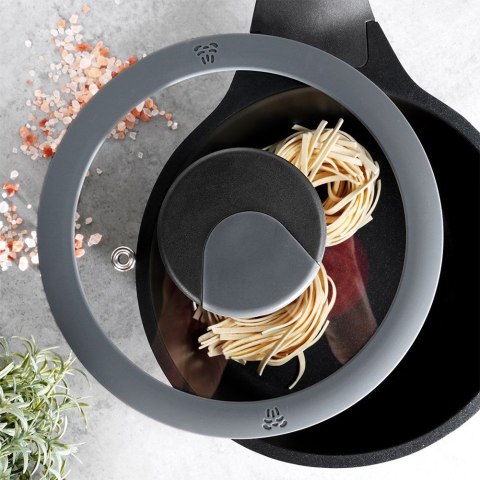 Pokrywka szklana z silikonową uszczelką GALI 16cm ORION 126328