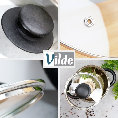 Pokrywka szklana żaroodporna do garnka garnków patelni 12cm VILDE 199020