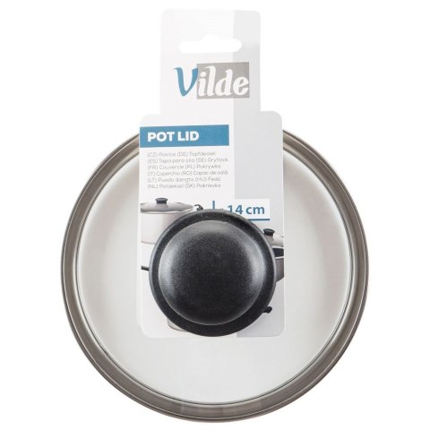 Pokrywka szklana żaroodporna do garnka garnków patelni 14cm VILDE 199021