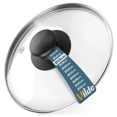 Pokrywka szklana żaroodporna do garnka garnków patelni 16cm VILDE 199022