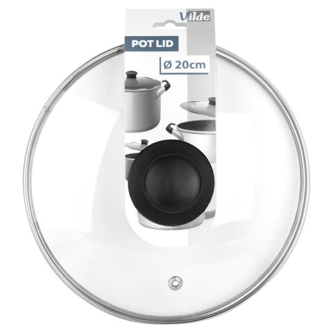 Pokrywka szklana żaroodporna do garnka garnków patelni 20cm VILDE 199024