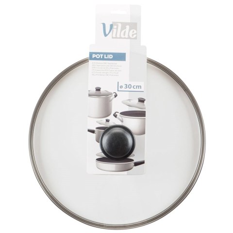 Pokrywka szklana żaroodporna do garnka garnków patelni 30cm VILDE 199029