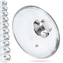 Pokrywka szklana żaroodporna do garnka patelni garnków 16cm ORION 122576