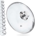 Pokrywka szklana żaroodporna do garnka patelni garnków 24cm ORION 122580