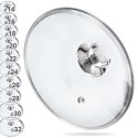 Pokrywka szklana żaroodporna do garnka patelni garnków 26cm ORION 122581