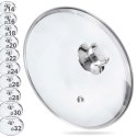 Pokrywka szklana żaroodporna do garnka patelni garnków 28cm ORION 122582