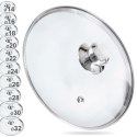 Pokrywka szklana żaroodporna do garnka patelni garnków 30cm ORION 122598