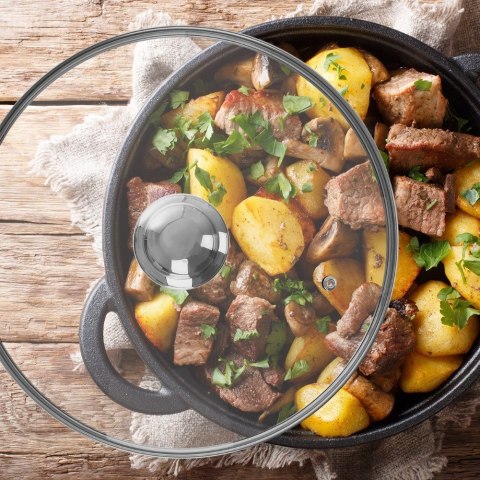 Pokrywka szklana żaroodporna do garnka patelni garnków 30cm ORION 122598