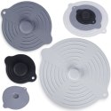 Pokrywki silikonowa do naczyń garnków 12/20/28cm 3-ele pokrywka pokrywa ALPINA 259276
