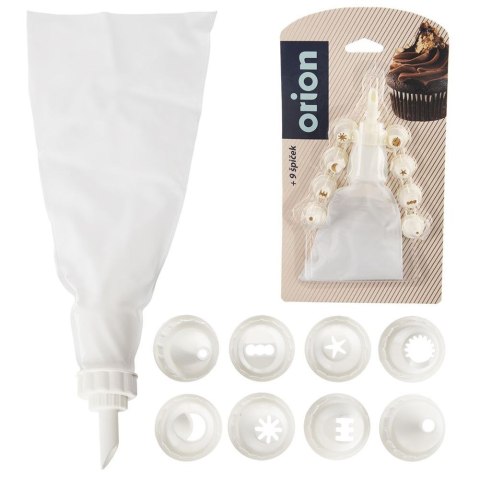 Rękaw worek cukierniczy wielorazowy z tylkami tylki 26cm 10-ele ORION 142212