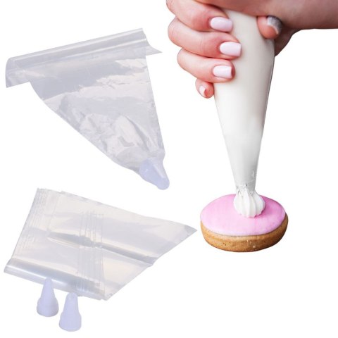 Rękawy cukiernicze z tylkami tylki rękaw worki do dekorowania 13-ele GET-IT 259072