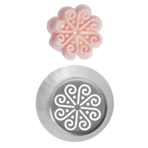 Tylka rosyjska cukiernicza końcówka do dekoracji metalowa kwiatek ORION 153038