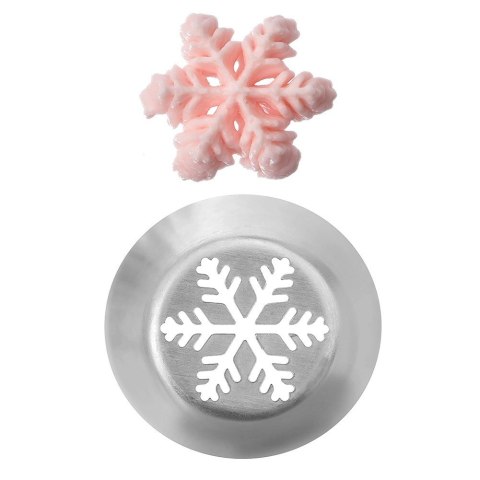 Tylka rosyjska cukiernicza końcówka do dekoracji metalowa płatek śniegu ORION 153034