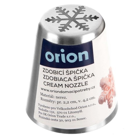 Tylka rosyjska cukiernicza końcówka do dekoracji metalowa płatek śniegu ORION 153034