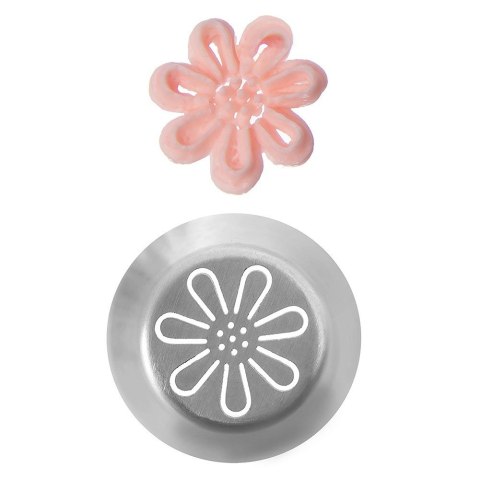 Tylka rosyjska cukiernicza końcówka do dekoracji stalowa kwiatek ORION 153037