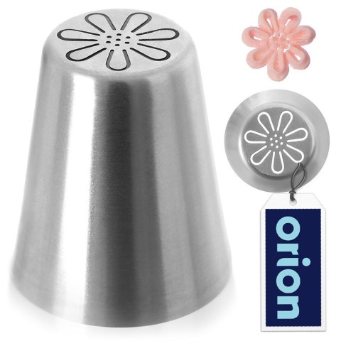 Tylka rosyjska cukiernicza końcówka do dekoracji stalowa kwiatek ORION 153037