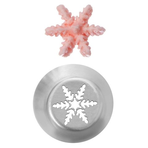 Tylka rosyjska cukiernicza końcówka do dekoracji stalowa płatek śniegu ORION 153033