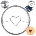 Wykrawacz do ciastek stalowy koło serce 4,5 cm ORION 127480