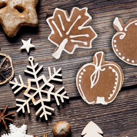 Wykrawacz do ciastek stalowy liść 4 cm ORION 127484