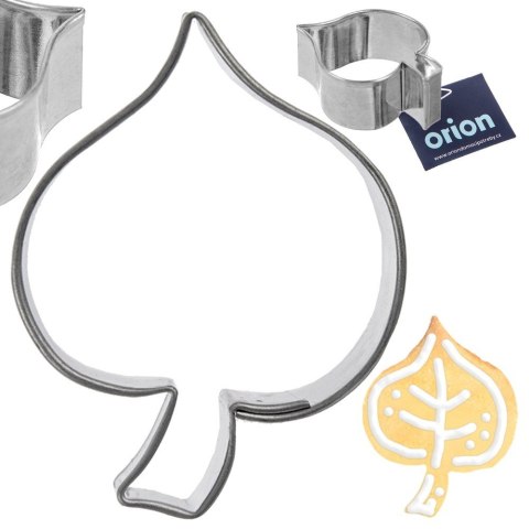 Wykrawacz do ciastek stalowy liść 4 cm ORION 127485
