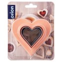 Wykrawacze do ciastek dwustronne serce 3 szt. ORION 127496