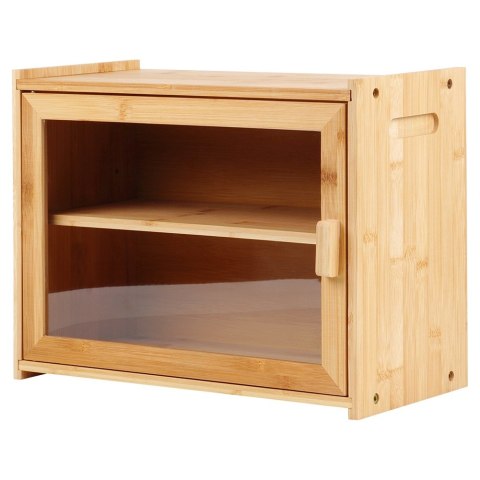 Chlebak bambusowy ze szczypcami dwupoziomowy 40x20x31cm VILDE 229197