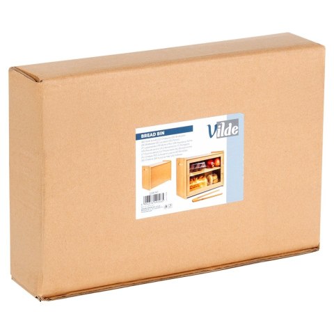 Chlebak bambusowy ze szczypcami dwupoziomowy 40x20x31cm VILDE 229197