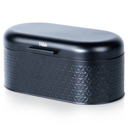 Chlebak stalowy pojemnik na pieczywo chleb bułki czarny 34x20x15cm VILDE 259626