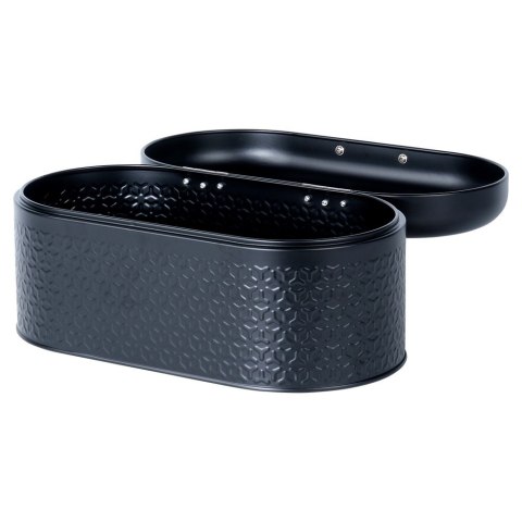 Chlebak stalowy pojemnik na pieczywo chleb bułki czarny 34x20x15cm VILDE 259626