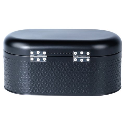 Chlebak stalowy pojemnik na pieczywo chleb bułki czarny 34x20x15cm VILDE 259626