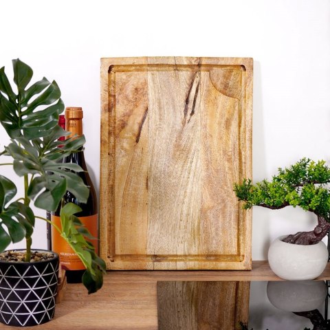 Deska do krojenia i serwowania drewniana 40.5x28.5cm VILDE 139189