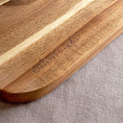 Deska do krojenia i serwowania drewniana WOODEN 49x19cm ORION 126809