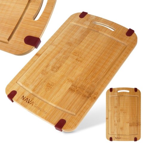 Deska do krojenia kuchenna uniwersalna bambusowa TERRESTRIAL 40x25.5cm NAVA 10-107-003