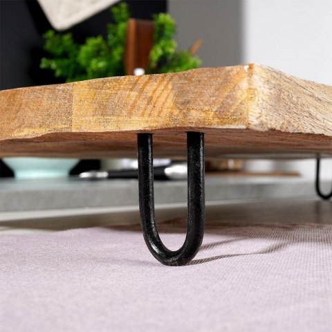 Deska do serwowania drewniana na nóżkach stolik na łóżko do łóżka 49x25cm VILDE 128021