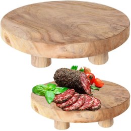 Deska stolik do serwowania drewniana na nóżkach 30cm HOME STYLING COLLECTION 139040