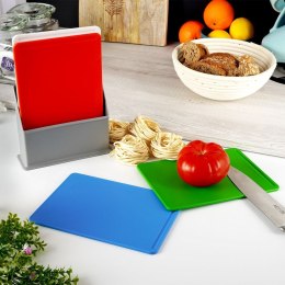 Deski do krojenia plastikowe ze stojakiem 20x15cm 4 szt. EXCELLENT HOUSEWARE 259164