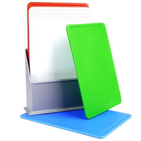 Deski do krojenia plastikowe ze stojakiem 20x15cm 4 szt. EXCELLENT HOUSEWARE 259164