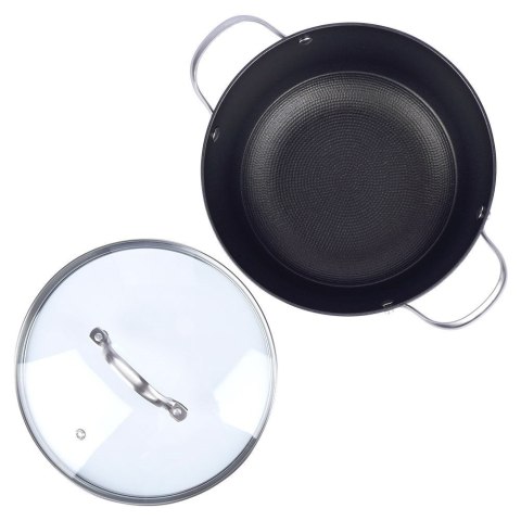 Garnek żeliwny ze szklaną pokrywką indukcja ATLAS 24 cm 4L NAVA 10-205-060