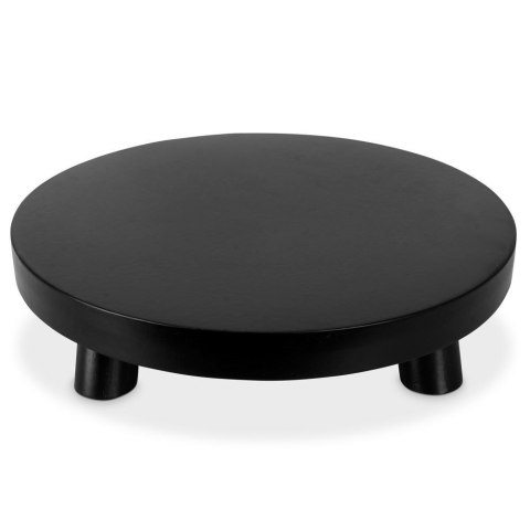 Podstawka pod kompozycje dekoracyjne świece drewniana czarna 30cm VILDE 569489
