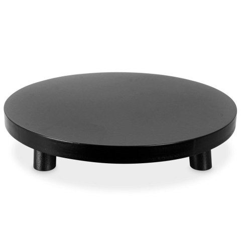 Podstawka pod kompozycje dekoracyjne świece drewniana czarna 40cm VILDE 569490