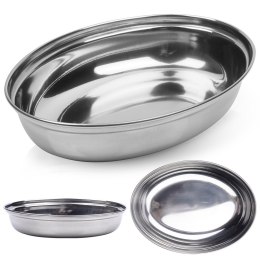 Półmisek stalowy na przekąski owalny głęboki 19x14cm EXCELLENT HOUSEWARE 139389