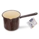 Rondel emaliowany brązowy mały BROWN 12 cm 1.2L ORION 113165