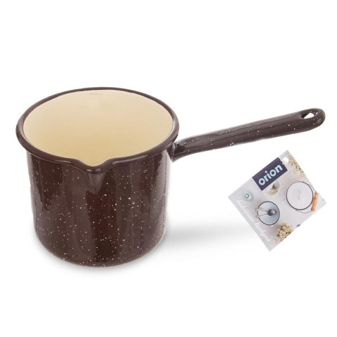 Rondel emaliowany brązowy mały BROWN 12 cm 1.2L ORION 113165