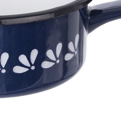 Rondel emaliowany mały MODROBILA 12 cm 600ml ORION 113509